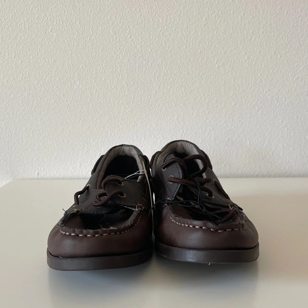 Weatherproof‎ Men's Brown Leather Boat Shoes Size 8